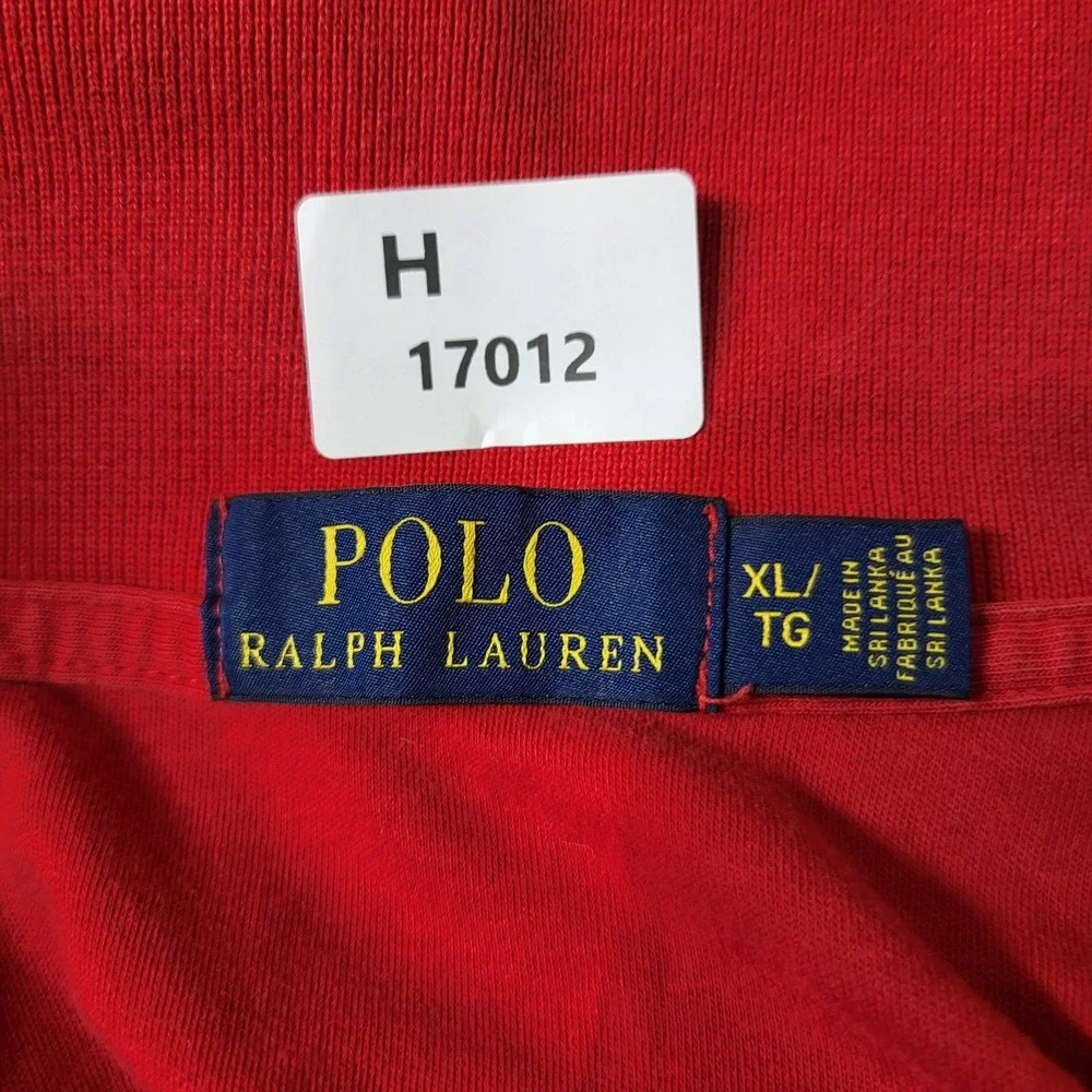 Polo‎ Ralph Lauren Men Polo XL Red Pony Embroidery Short Sleeve